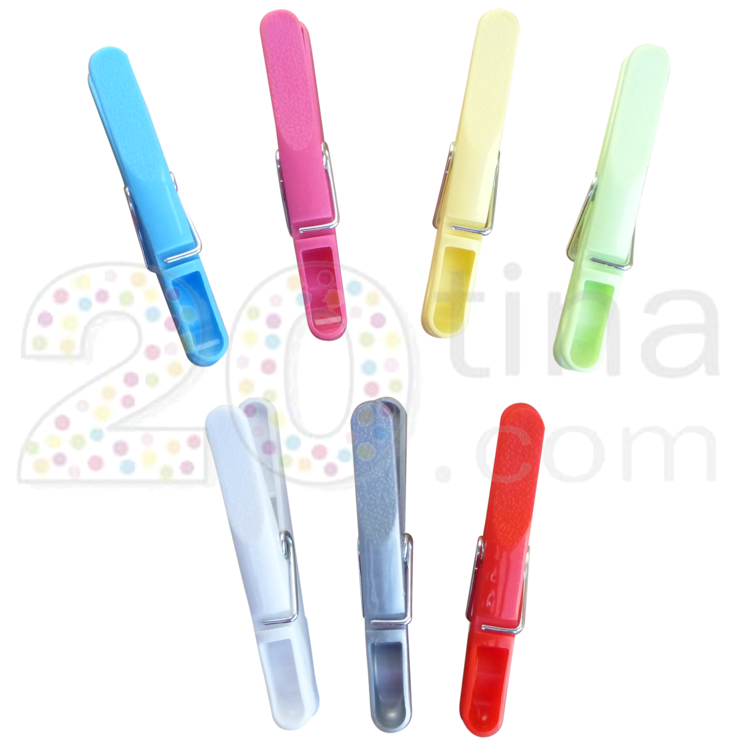 pince à linge plastique disponible en 4 coloris