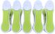 Pince à linge XXL anti-dérapant MAXI CLIPPY - LOT DE 5 coloris : vert opaque