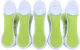 Pince à linge XXL anti-dérapant MAXI CLIPPY - LOT DE 5 coloris : vert opaque