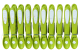 Pinces à linge LILY anti-dérapantes - Lot de 10 coloris : Vert tilleul